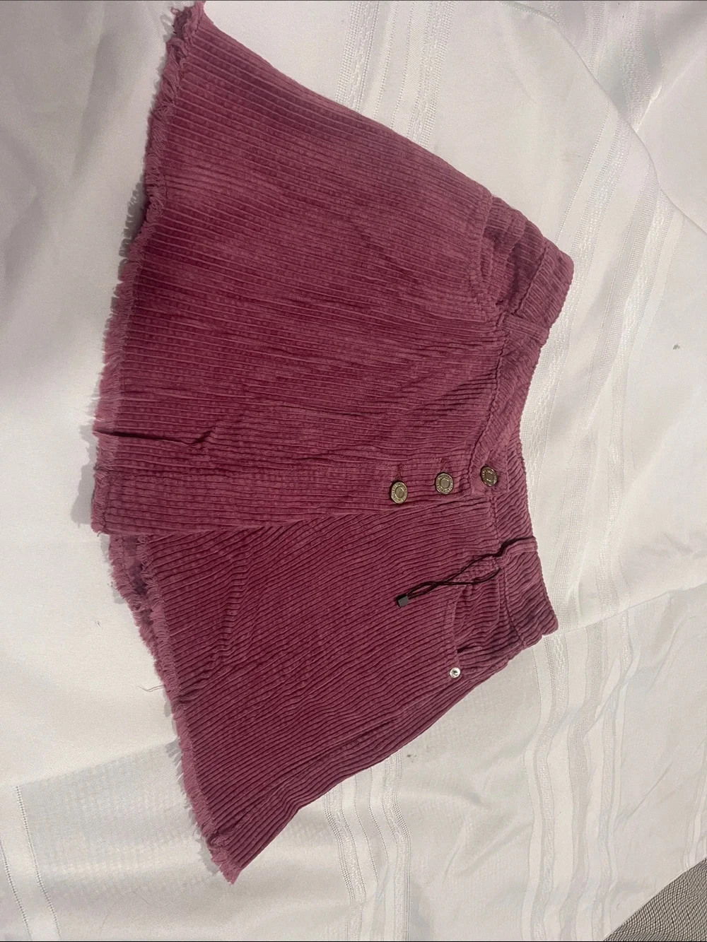 Zara Girls Corduroy Skirt in Dusty Plum